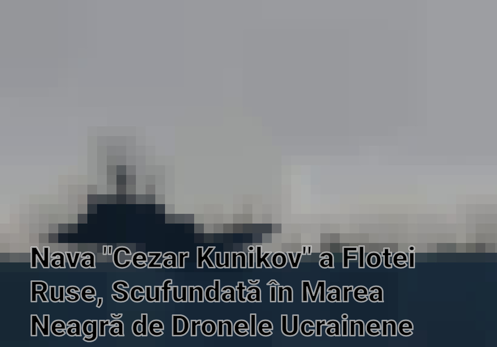 Nava "Cezar Kunikov" a Flotei Ruse, Scufundată în Marea Neagră de Dronele Ucrainene