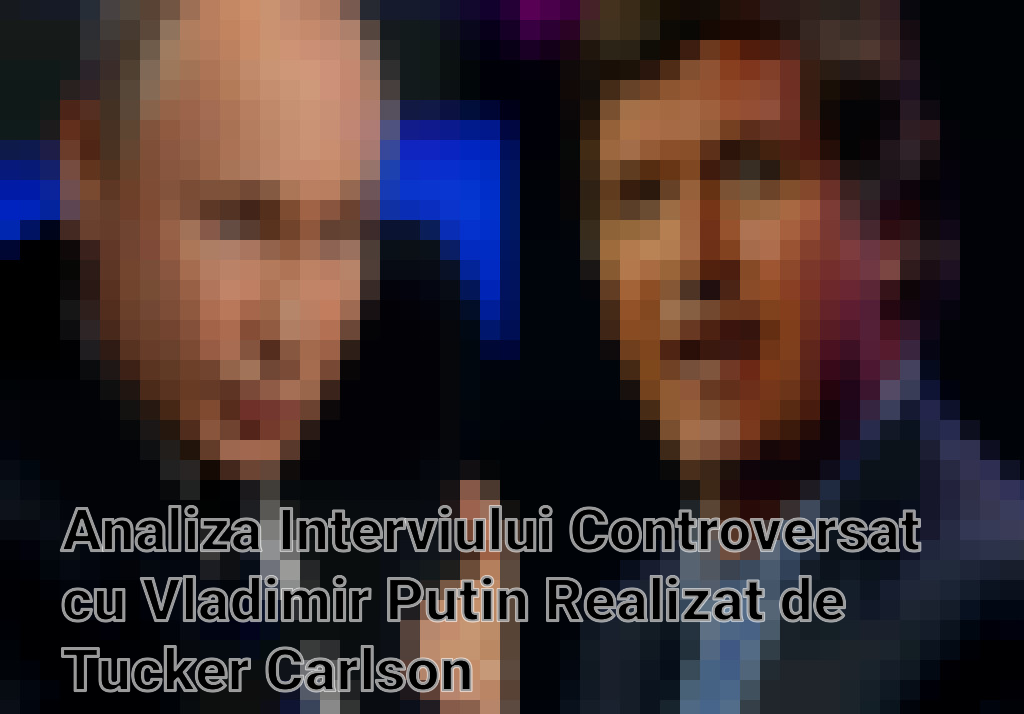 Analiza Interviului Controversat cu Vladimir Putin Realizat de Tucker Carlson