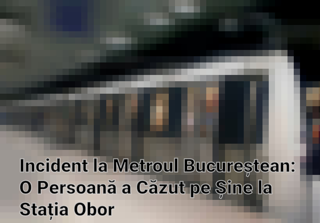 Incident la Metroul Bucureștean: O Persoană a Căzut pe Șine la Stația Obor