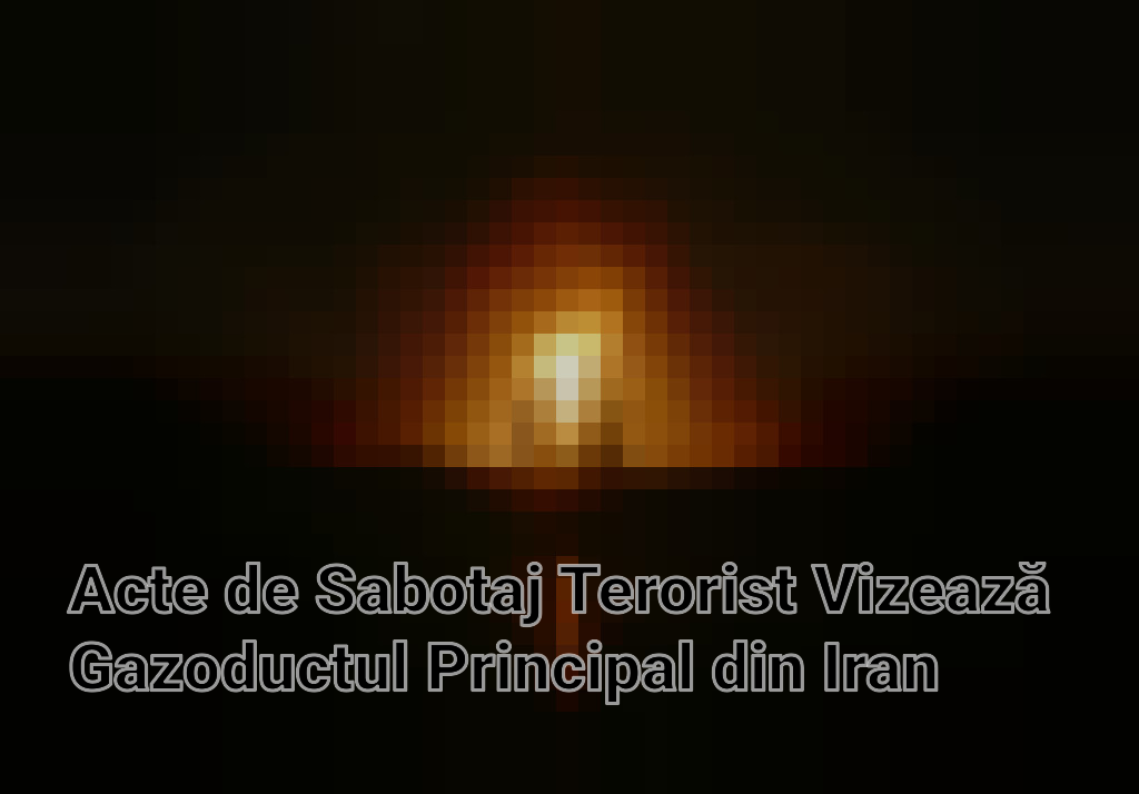 Acte de Sabotaj Terorist Vizează Gazoductul Principal din Iran