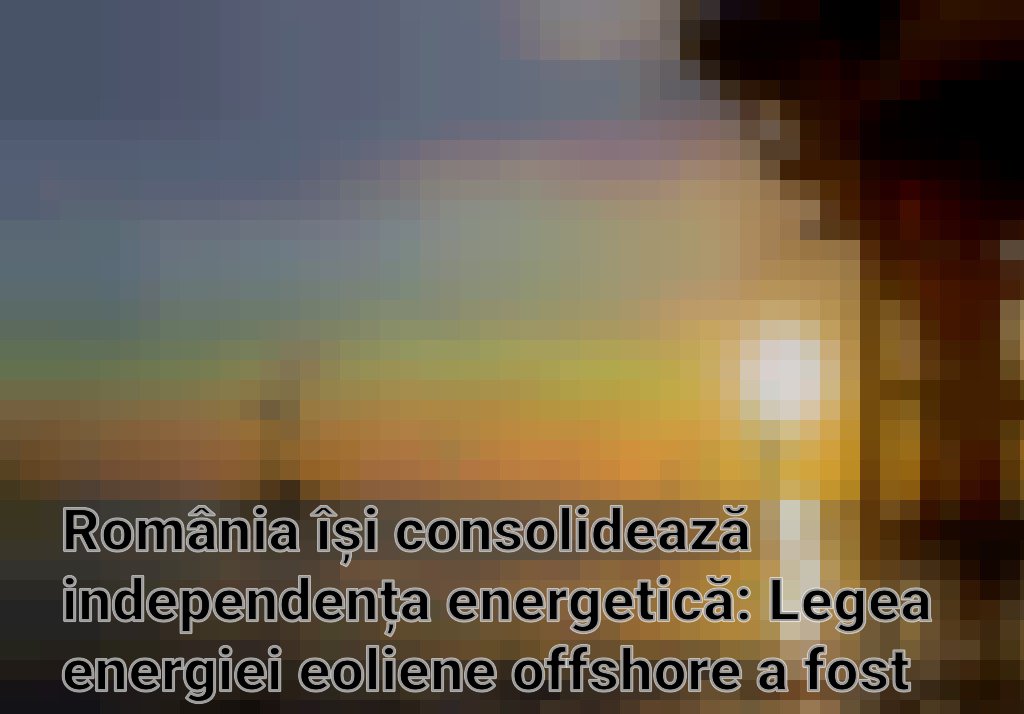 România își consolidează independența energetică: Legea energiei eoliene offshore a fost votată Imagini