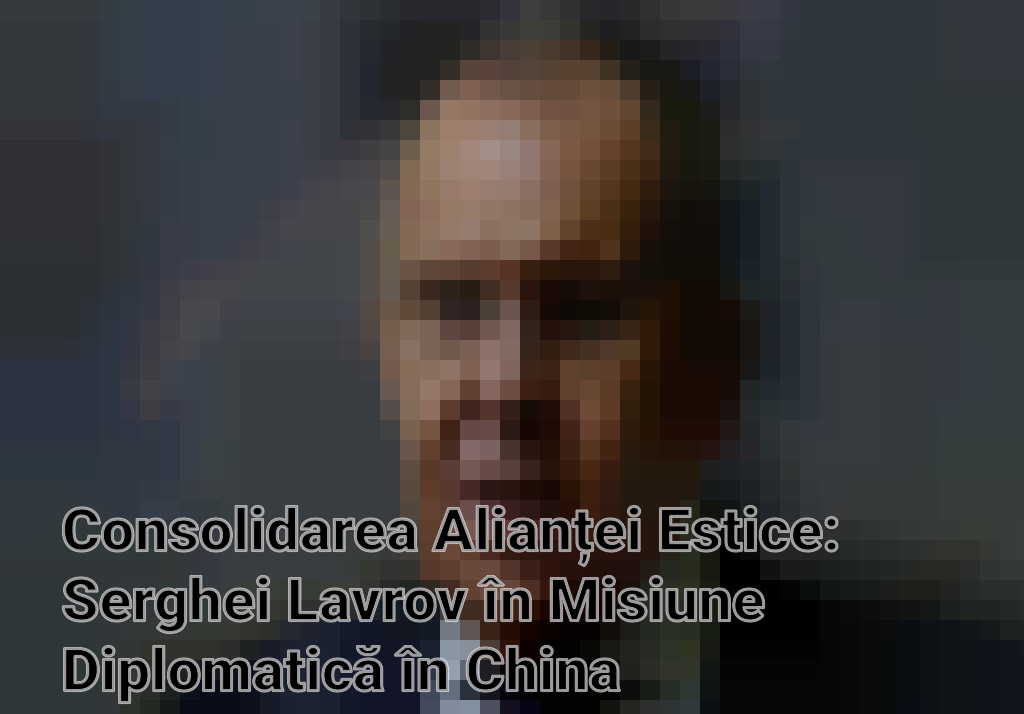 Consolidarea Alianței Estice: Serghei Lavrov în Misiune Diplomatică în China