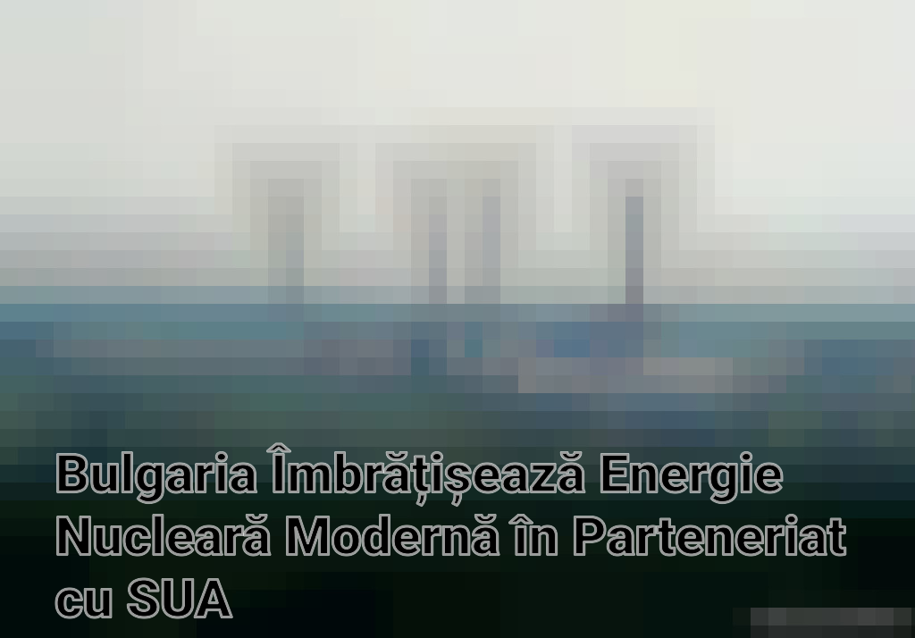 Bulgaria Îmbrățișează Energie Nucleară Modernă în Parteneriat cu SUA