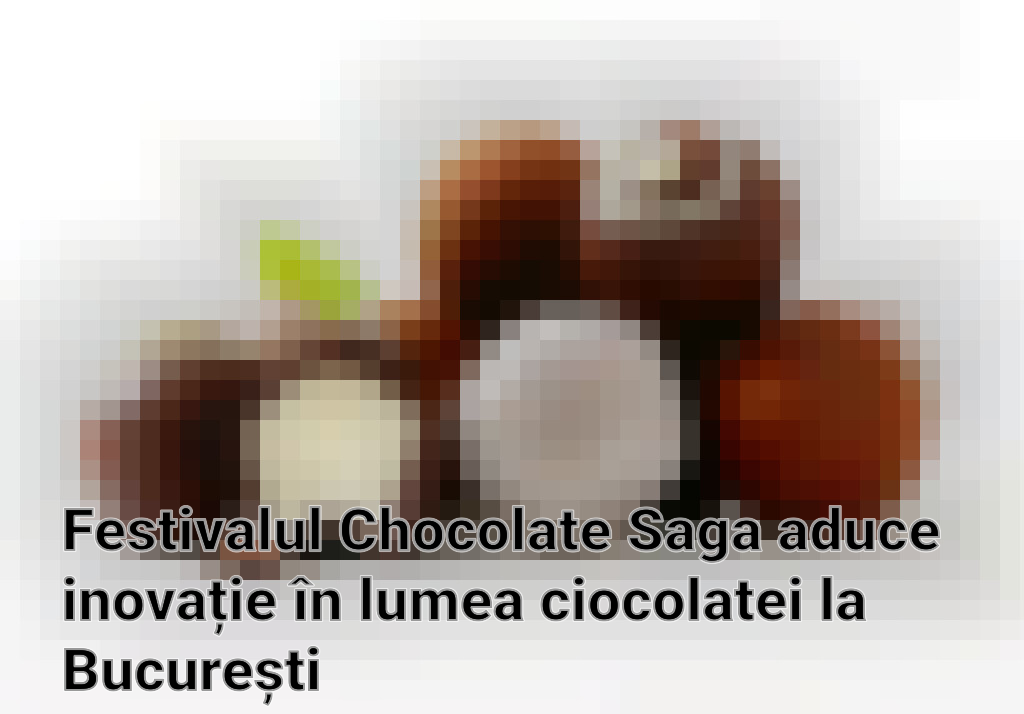 Festivalul Chocolate Saga aduce inovație în lumea ciocolatei la București