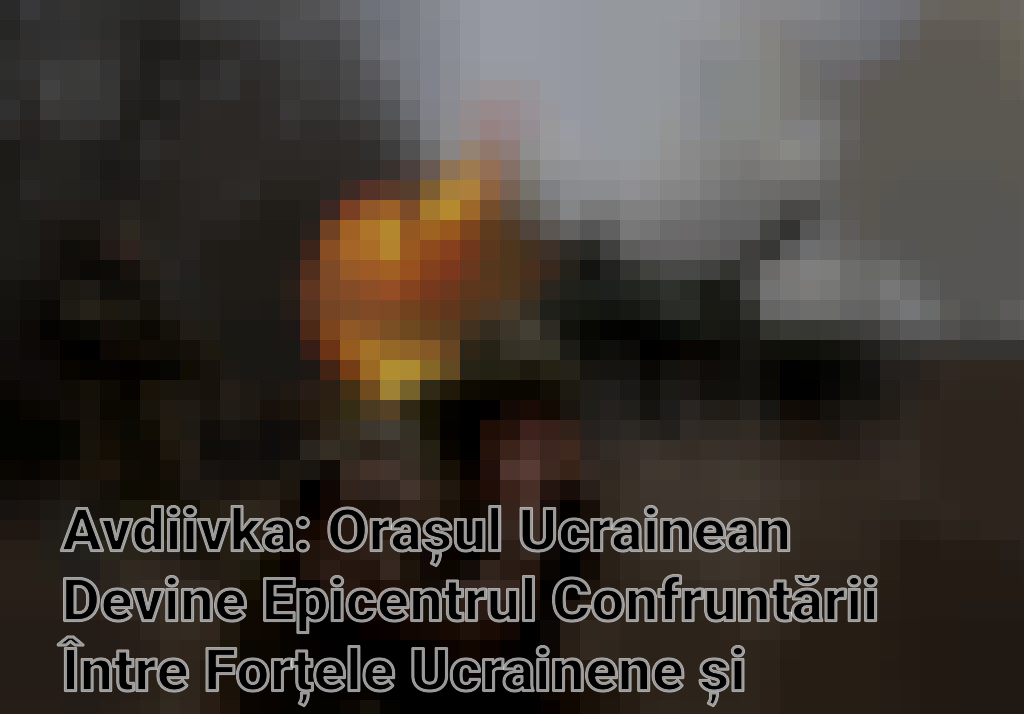 Avdiivka: Orașul Ucrainean Devine Epicentrul Confruntării Între Forțele Ucrainene și Rusești Imagini