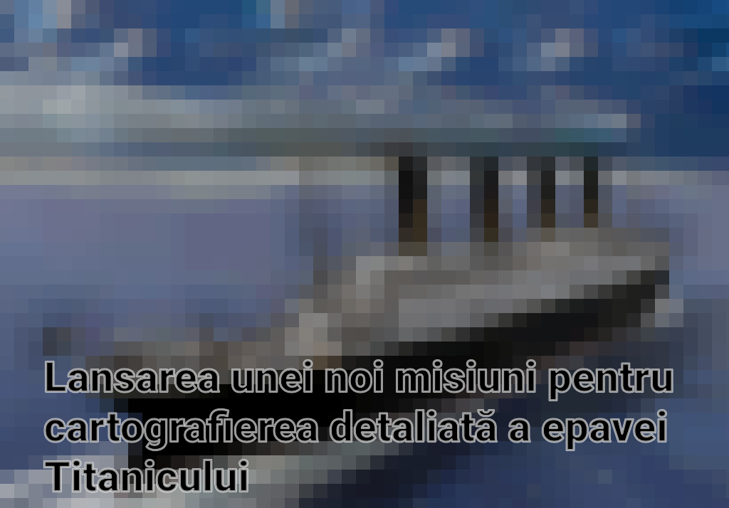 Lansarea unei noi misiuni pentru cartografierea detaliată a epavei Titanicului