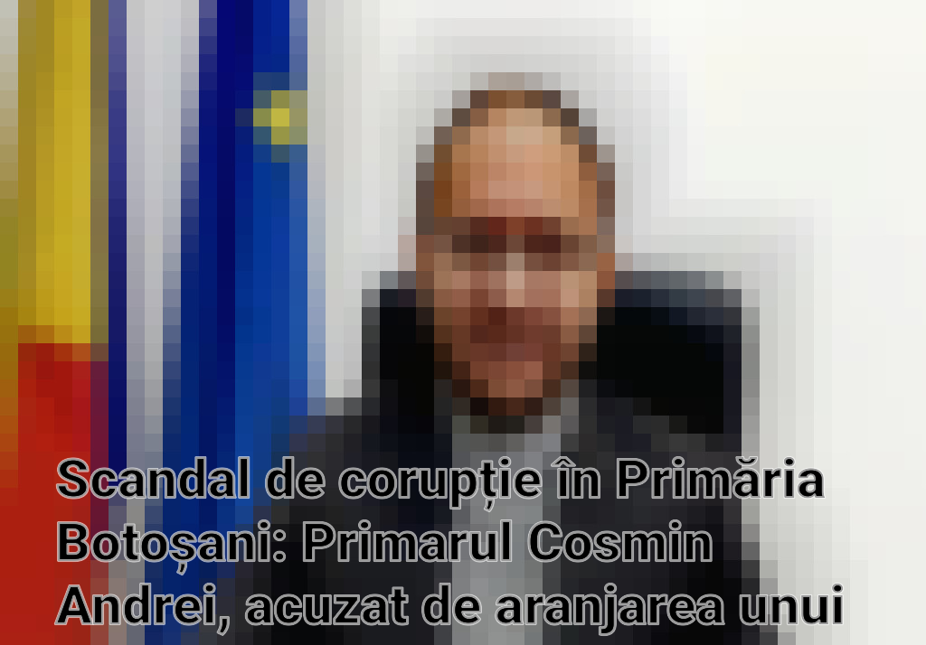 Scandal de corupție în Primăria Botoșani: Primarul Cosmin Andrei, acuzat de aranjarea unui concurs de angajare Imagini