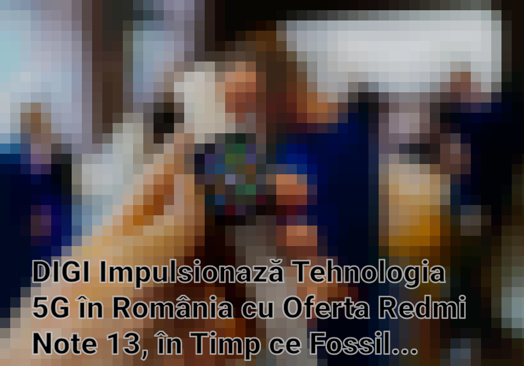 DIGI Impulsionază Tehnologia 5G în România cu Oferta Redmi Note 13, în Timp ce Fossil Se Retrage din Piața Smartwatch-urilor