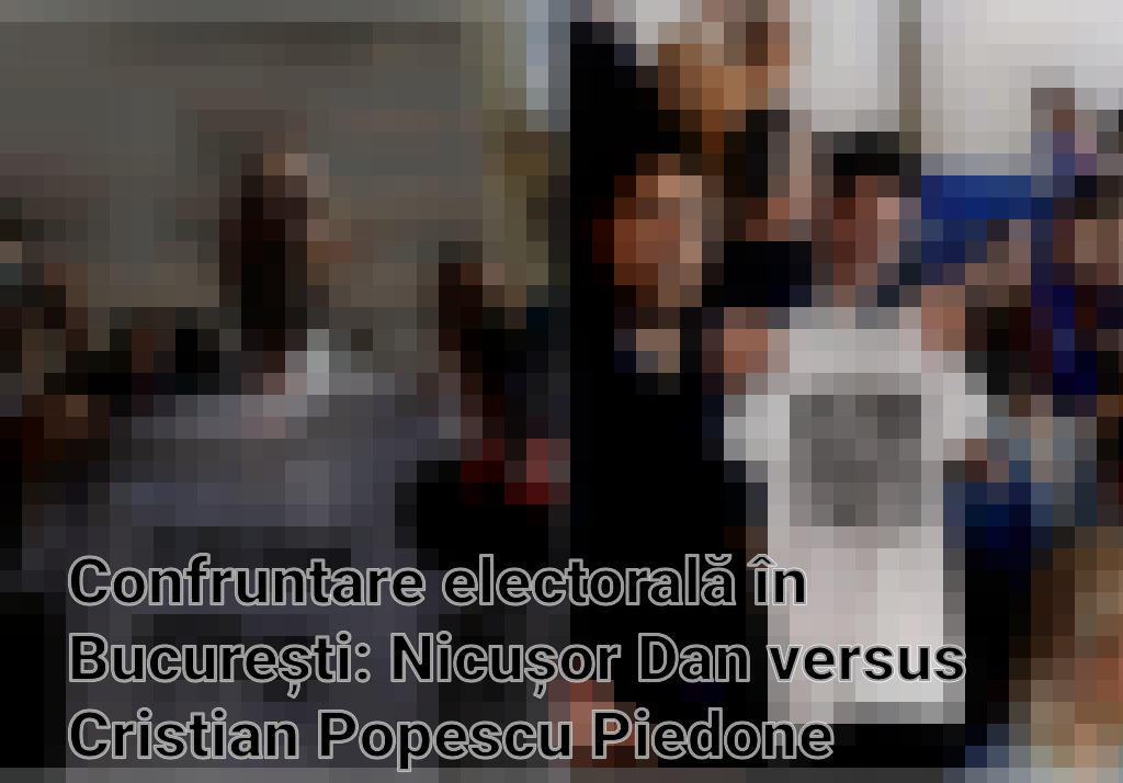 Confruntare electorală în București: Nicușor Dan versus Cristian Popescu Piedone Imagini