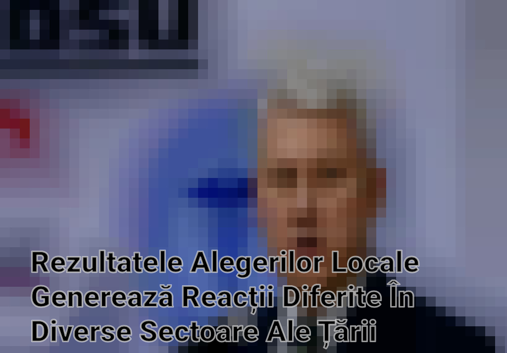 Rezultatele Alegerilor Locale Generează Reacții Diferite În Diverse Sectoare Ale Țării