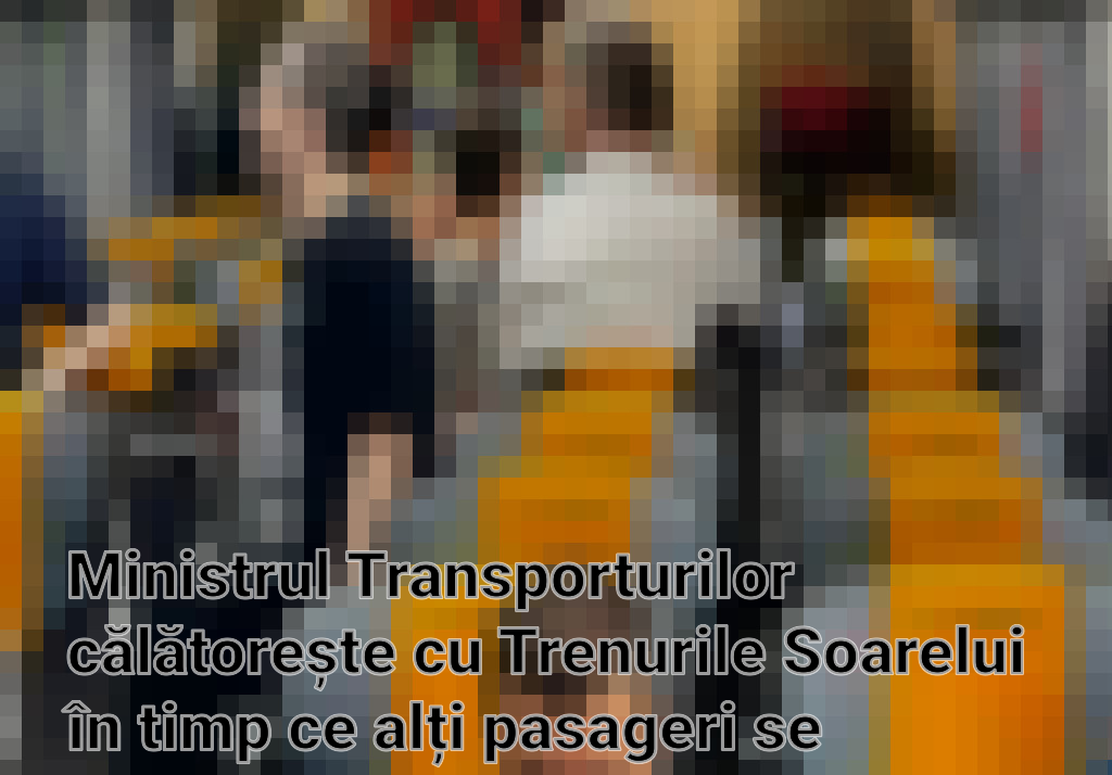 Ministrul Transporturilor călătorește cu Trenurile Soarelui în timp ce alți pasageri se confruntă cu întârzieri și defecțiuni