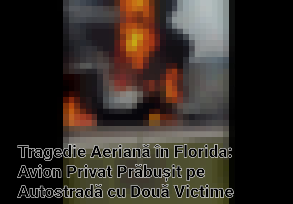 Tragedie Aeriană în Florida: Avion Privat Prăbușit pe Autostradă cu Două Victime Mortale Imagini
