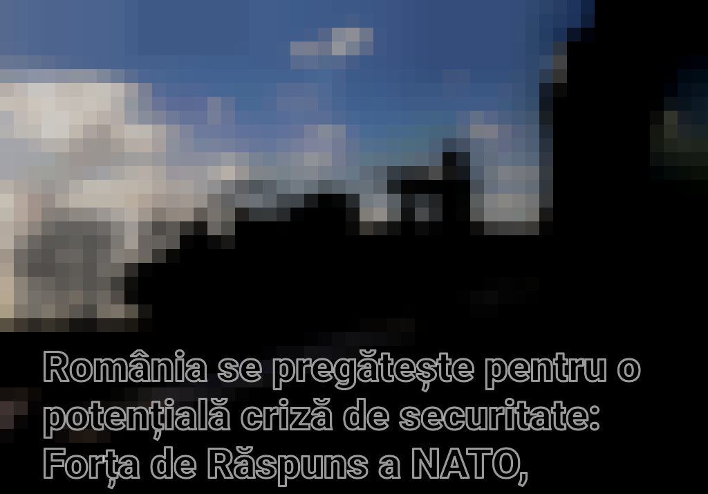 România se pregătește pentru o potențială criză de securitate: Forța de Răspuns a NATO, aprobată să intre pe teritoriul național