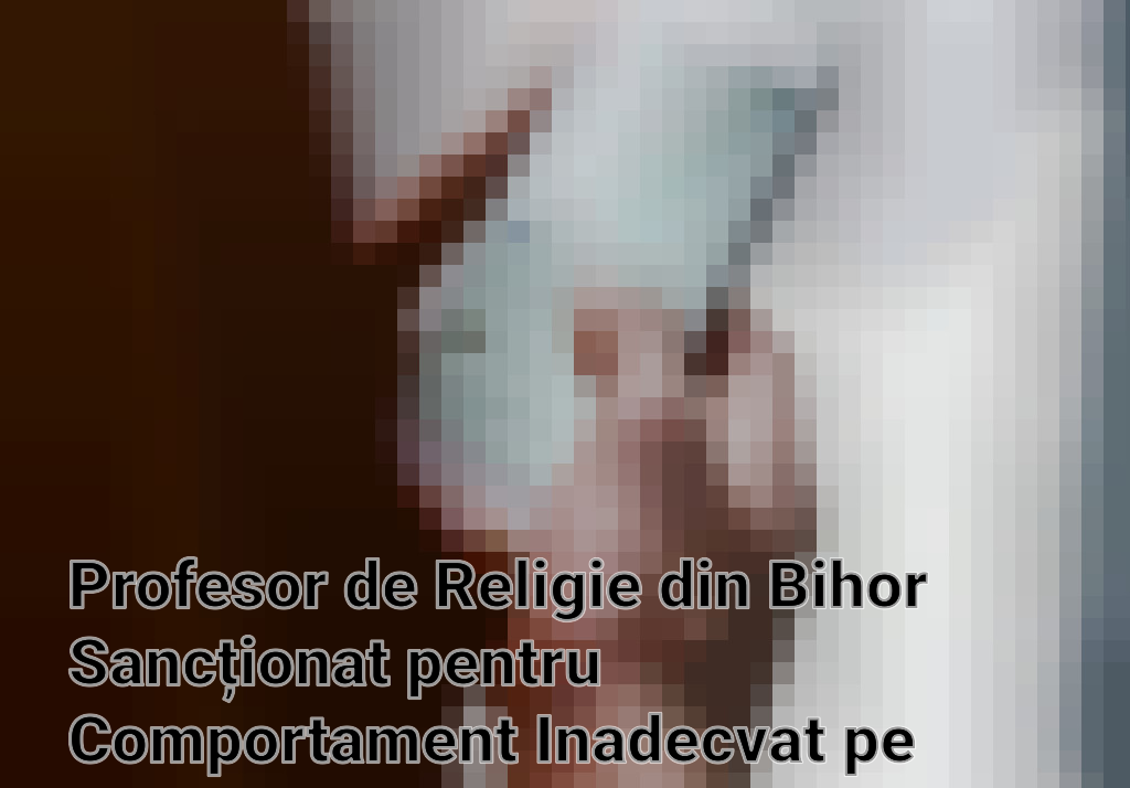 Profesor de Religie din Bihor Sancționat pentru Comportament Inadecvat pe WhatsApp