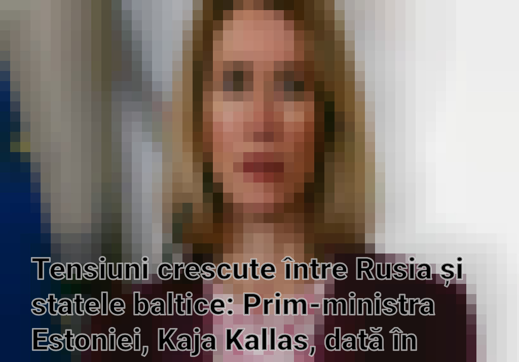 Tensiuni crescute între Rusia și statele baltice: Prim-ministra Estoniei, Kaja Kallas, dată în urmărire de Moscova Imagini