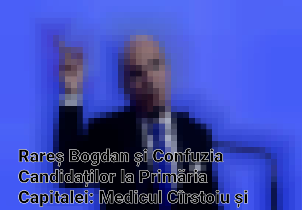 Rareș Bogdan și Confuzia Candidaților la Primăria Capitalei: Medicul Cîrstoiu și Arhitectul Florescu Imagini