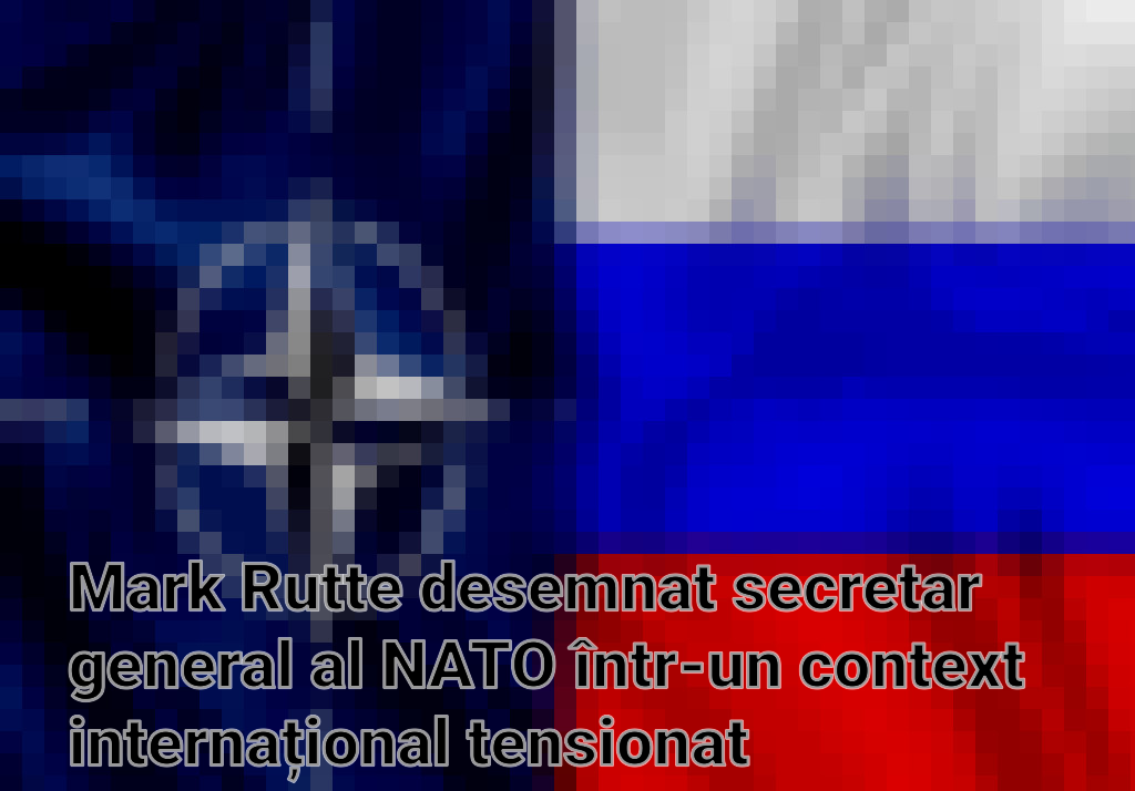 Mark Rutte desemnat secretar general al NATO într-un context internațional tensionat