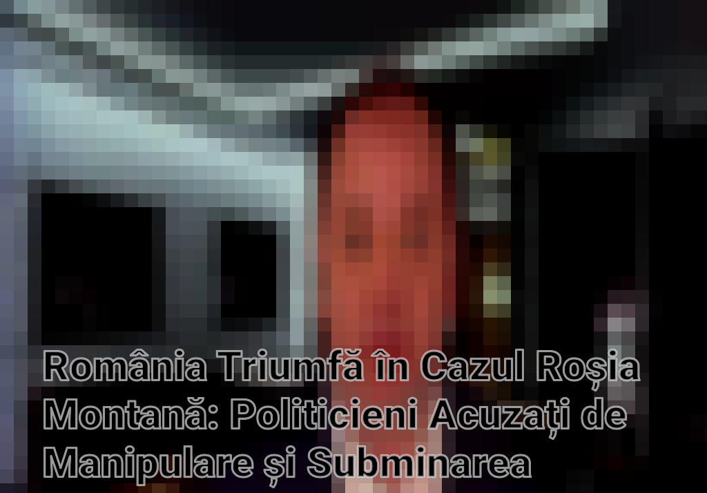 România Triumfă în Cazul Roșia Montană: Politicieni Acuzați de Manipulare și Subminarea Apărării Statului Imagini