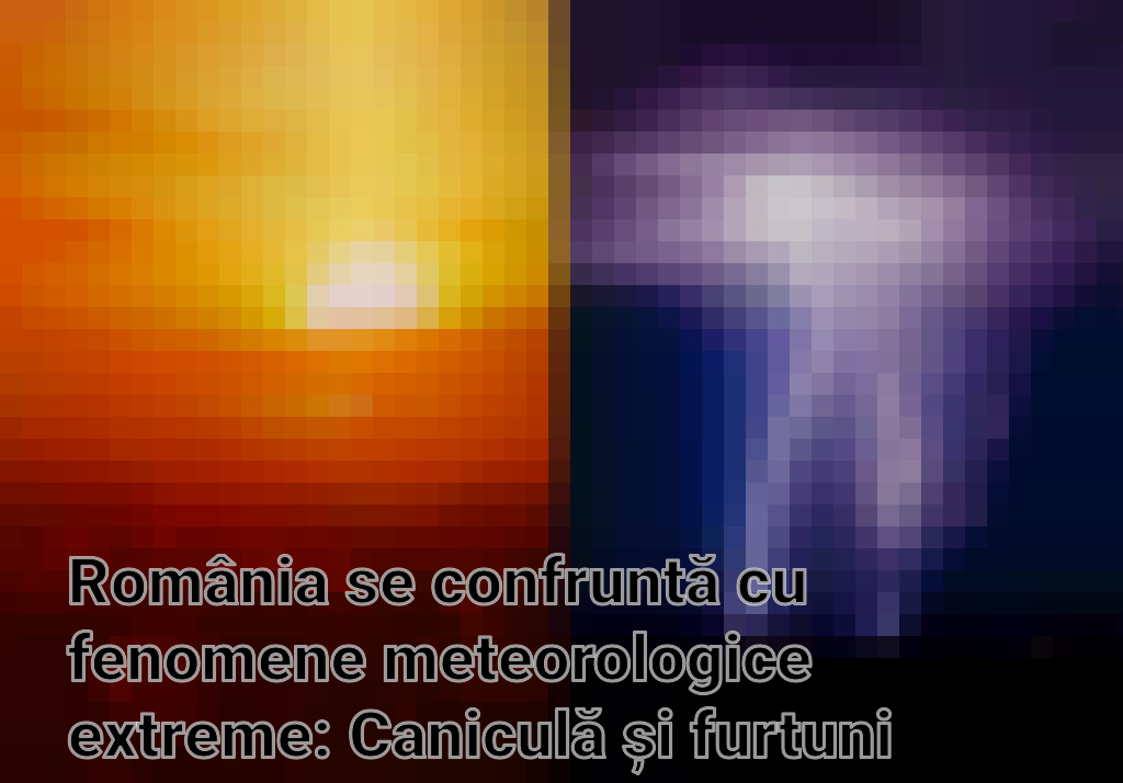 România se confruntă cu fenomene meteorologice extreme: Caniculă și furtuni severe Imagini