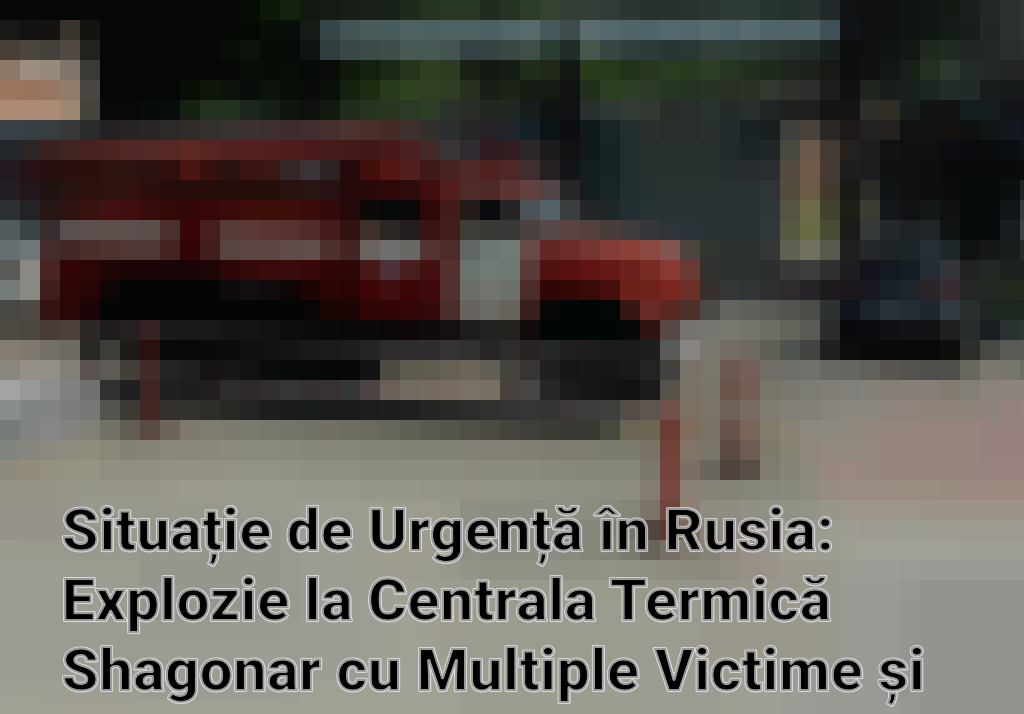 Situație de Urgență în Rusia: Explozie la Centrala Termică Shagonar cu Multiple Victime și Persoane Dispărute