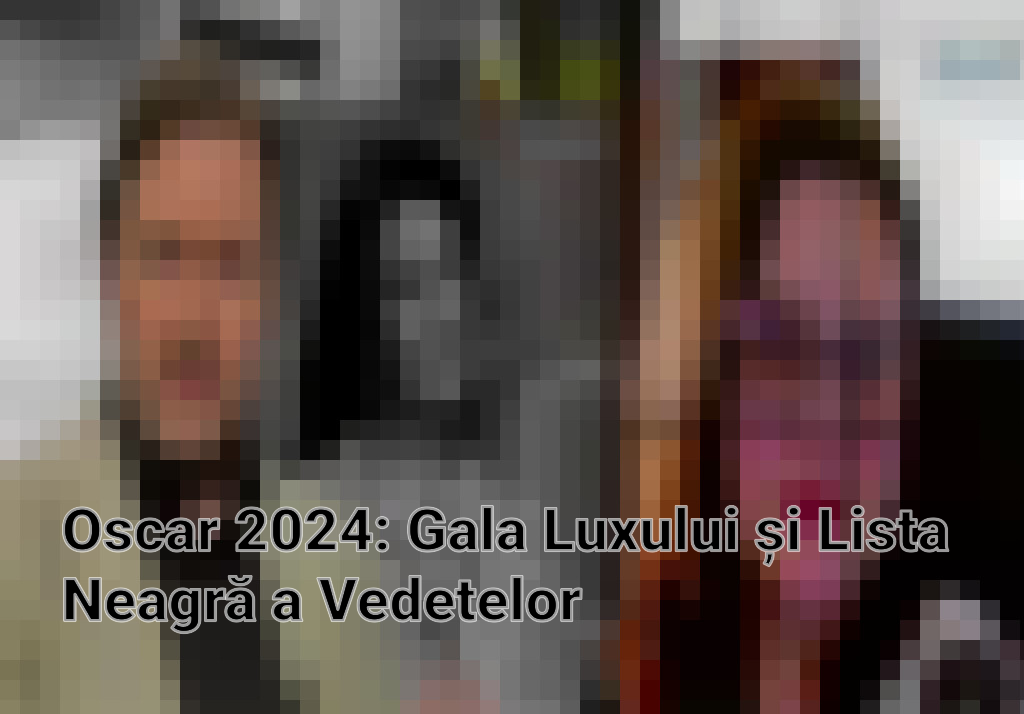 Oscar 2024: Gala Luxului și Lista Neagră a Vedetelor
