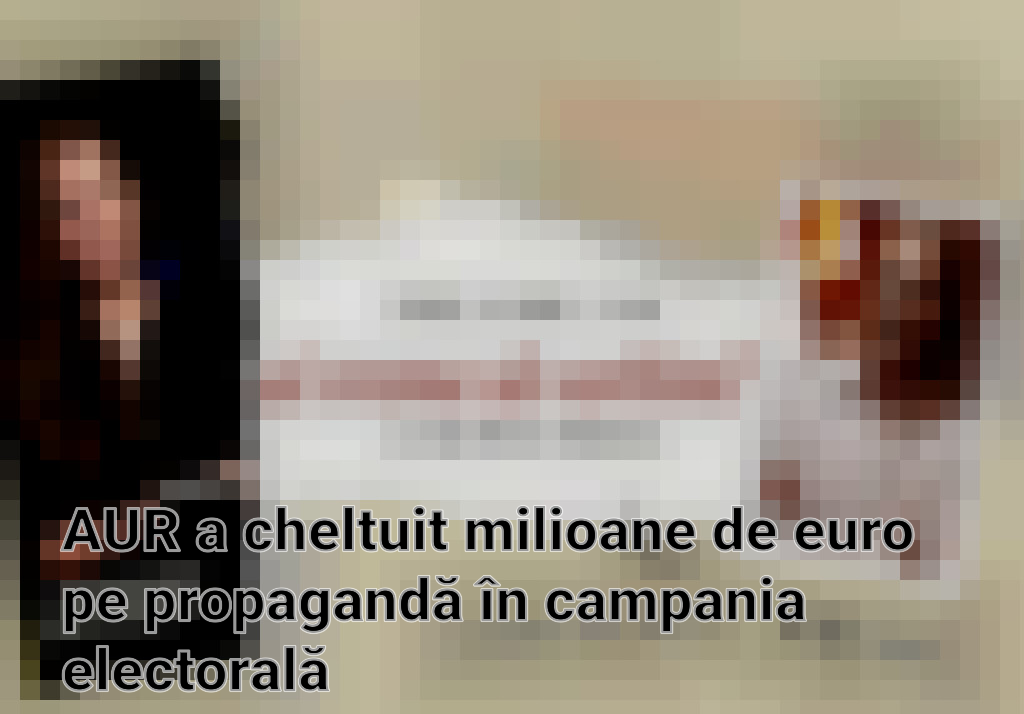AUR a cheltuit milioane de euro pe propagandă în campania electorală