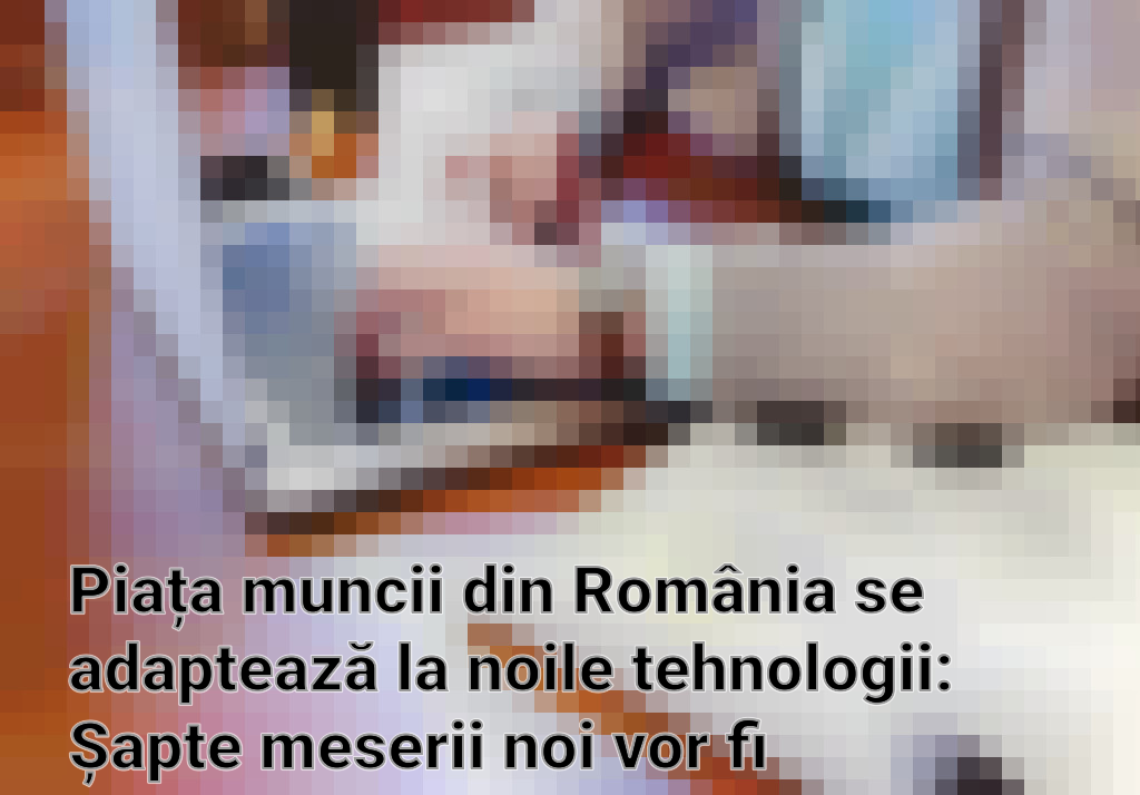 Piața muncii din România se adaptează la noile tehnologii: Șapte meserii noi vor fi introduse în Clasificarea Ocupațiilor Imagini