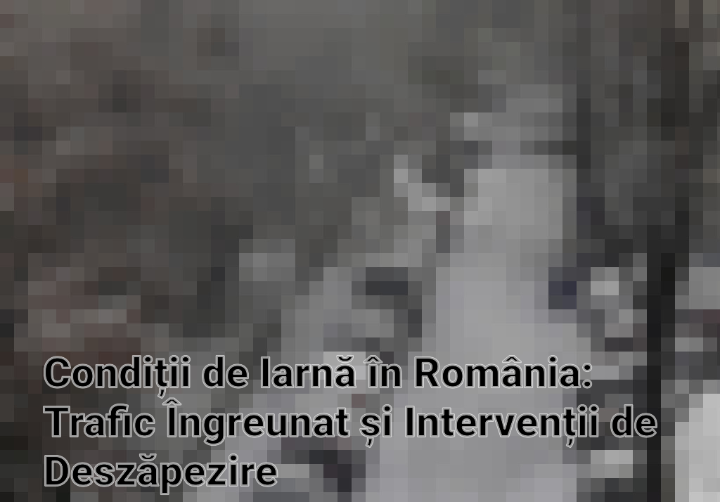 Condiții de Iarnă în România: Trafic Îngreunat și Intervenții de Deszăpezire