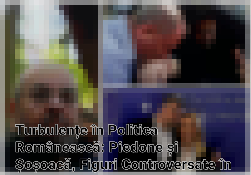Turbulențe în Politica Românească: Piedone și Șoșoacă, Figuri Controversate în Prim-Plan Imagini