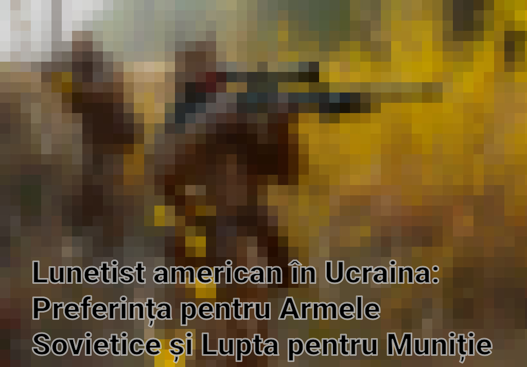 Lunetist american în Ucraina: Preferința pentru Armele Sovietice și Lupta pentru Muniție