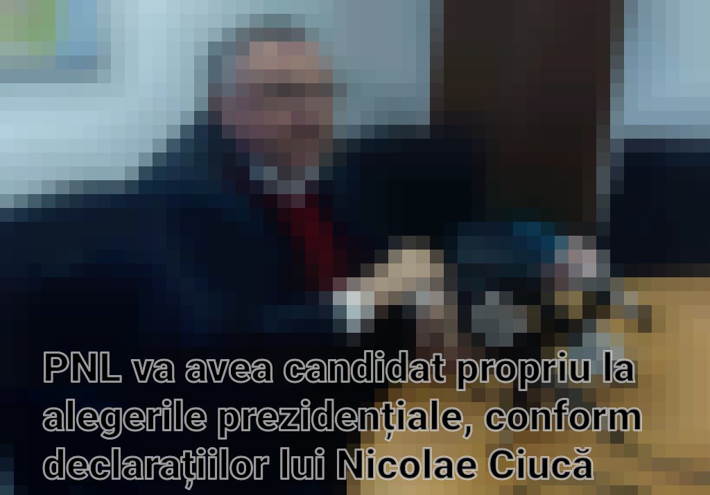 PNL va avea candidat propriu la alegerile prezidențiale, conform declarațiilor lui Nicolae Ciucă