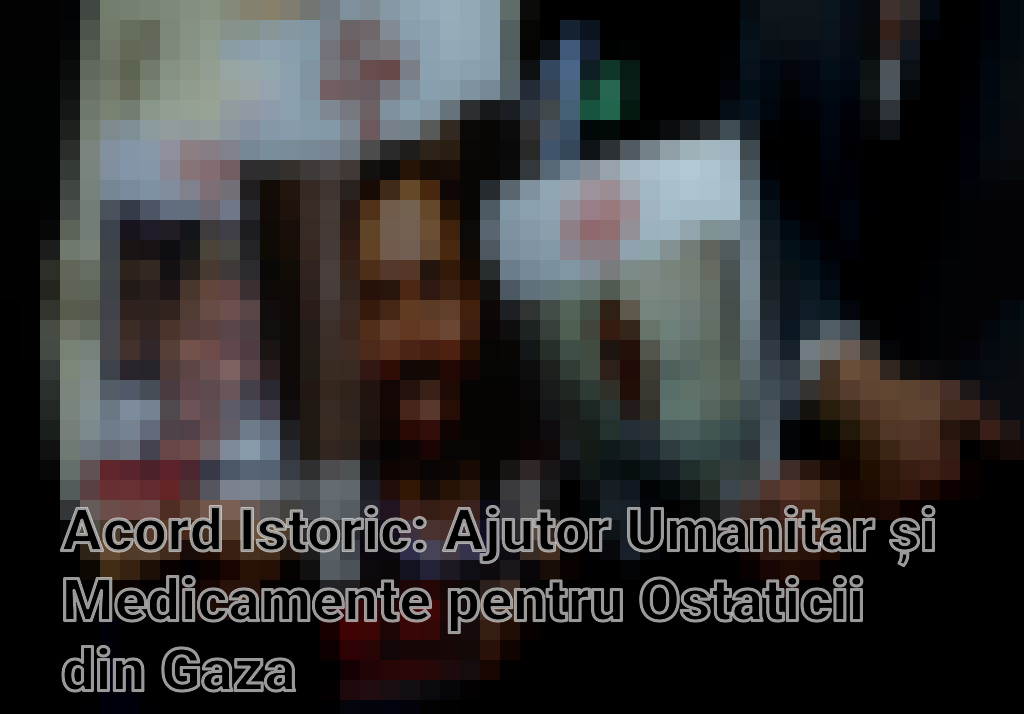 Acord Istoric: Ajutor Umanitar și Medicamente pentru Ostaticii din Gaza Imagini