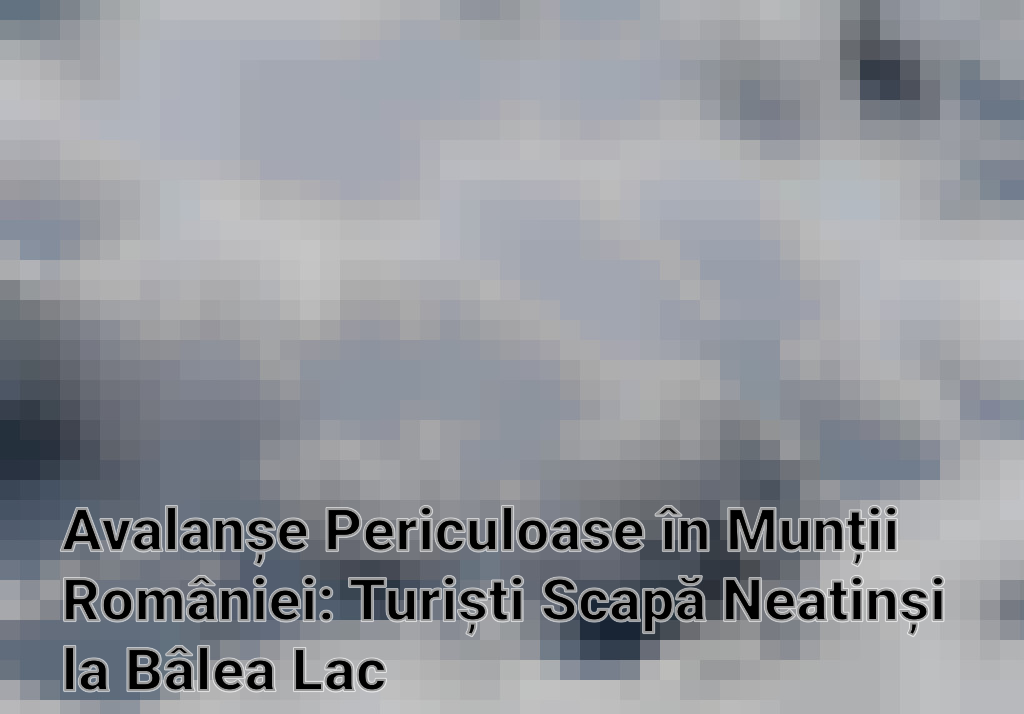 Avalanșe Periculoase în Munții României: Turiști Scapă Neatinși la Bâlea Lac
