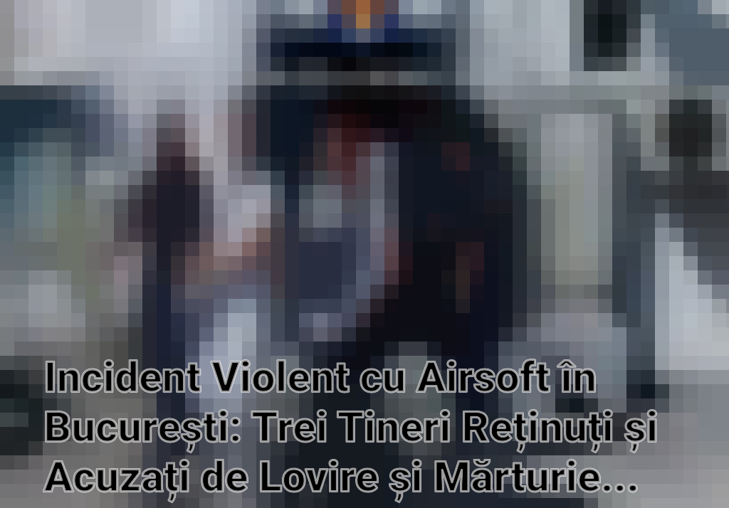 Incident Violent cu Airsoft în București: Trei Tineri Reținuți și Acuzați de Lovire și Mărturie Mincinoasă