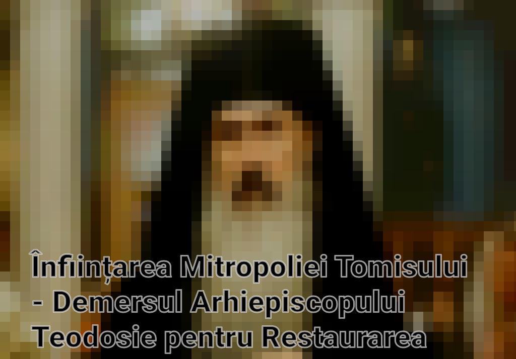 Înființarea Mitropoliei Tomisului - Demersul Arhiepiscopului Teodosie pentru Restaurarea Adevărului Istoric Imagini