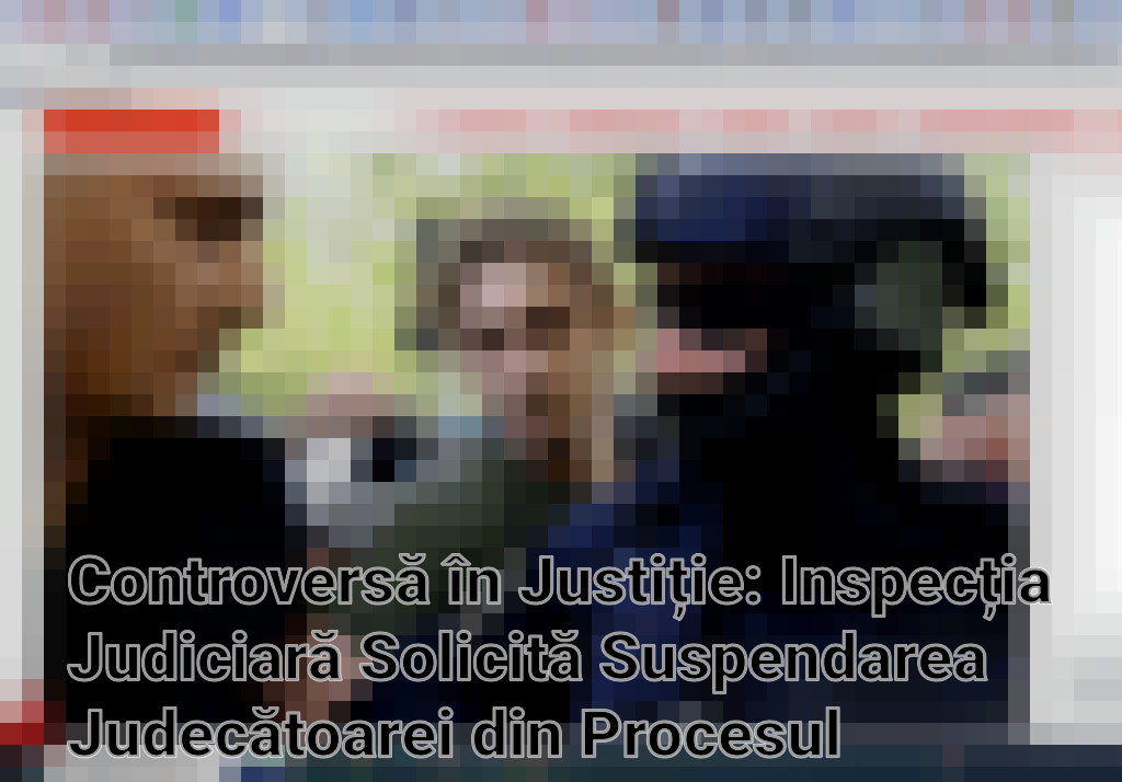 Controversă în Justiție: Inspecția Judiciară Solicită Suspendarea Judecătoarei din Procesul Tragediei de la 2 Mai