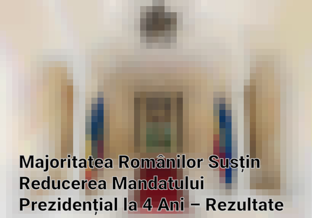 Majoritatea Românilor Susțin Reducerea Mandatului Prezidențial la 4 Ani – Rezultate Sondaj INSCOP Imagini