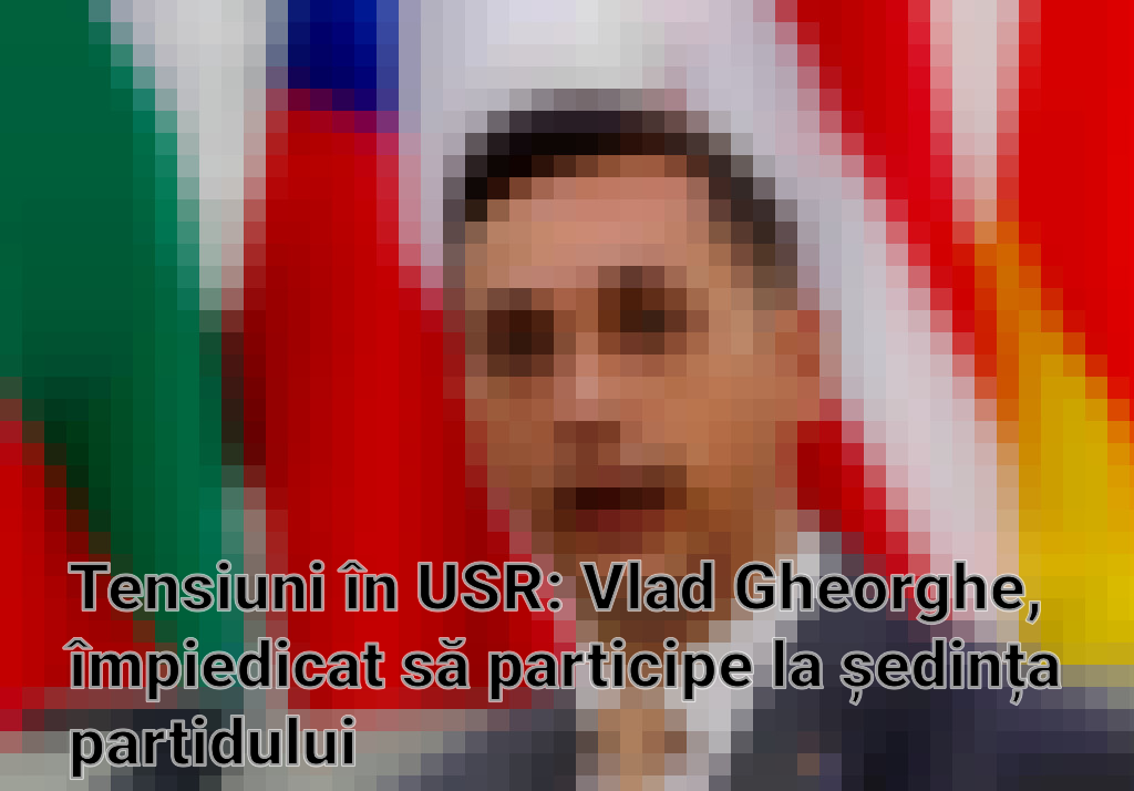 Tensiuni în USR: Vlad Gheorghe, împiedicat să participe la ședința partidului Imagini