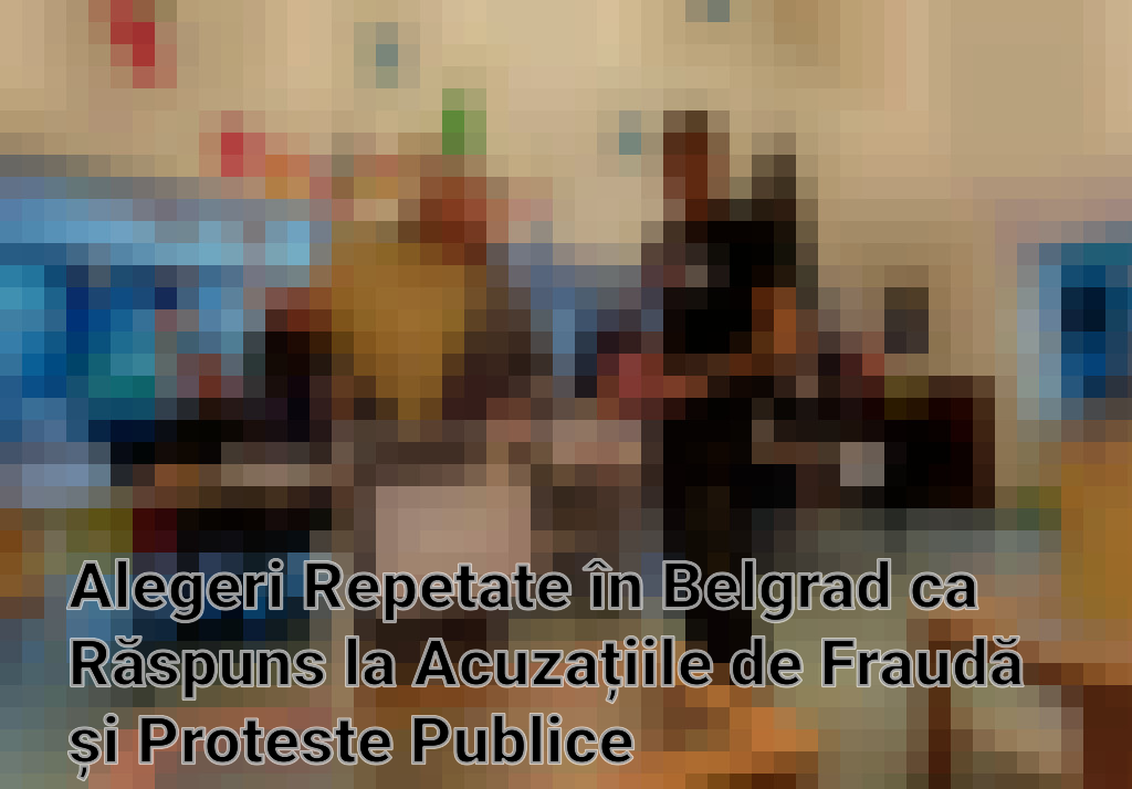 Alegeri Repetate în Belgrad ca Răspuns la Acuzațiile de Fraudă și Proteste Publice Imagini