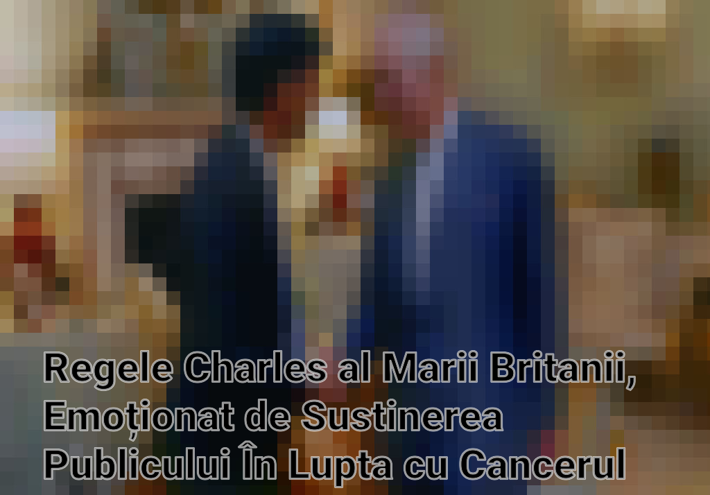 Regele Charles al Marii Britanii, Emoționat de Sustinerea Publicului În Lupta cu Cancerul Imagini