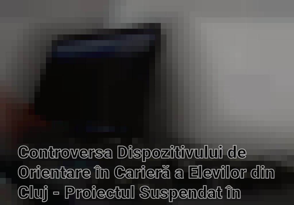 Controversa Dispozitivului de Orientare în Carieră a Elevilor din Cluj - Proiectul Suspendat în Așteptarea Aprobărilor Științifice Imagini