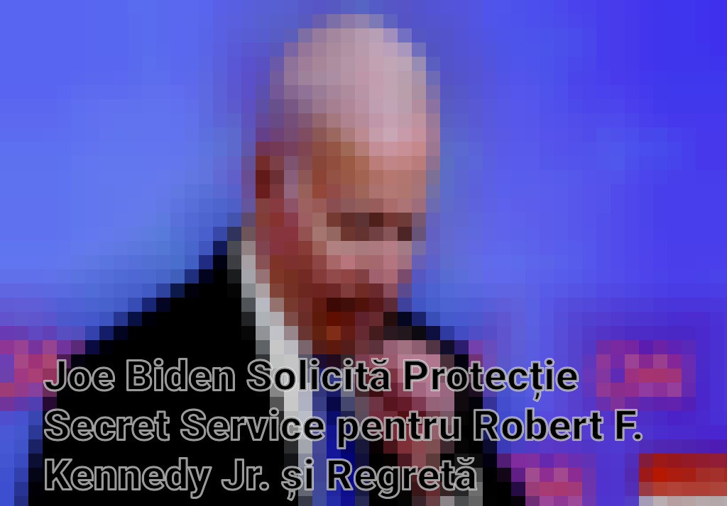 Joe Biden Solicită Protecție Secret Service pentru Robert F. Kennedy Jr. și Regretă Comentariile Anterioare despre Trump