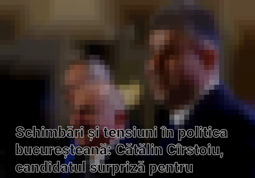 Schimbări și tensiuni în politica bucureșteană: Cătălin Cîrstoiu, candidatul surpriză pentru Primăria Capitalei Imagini