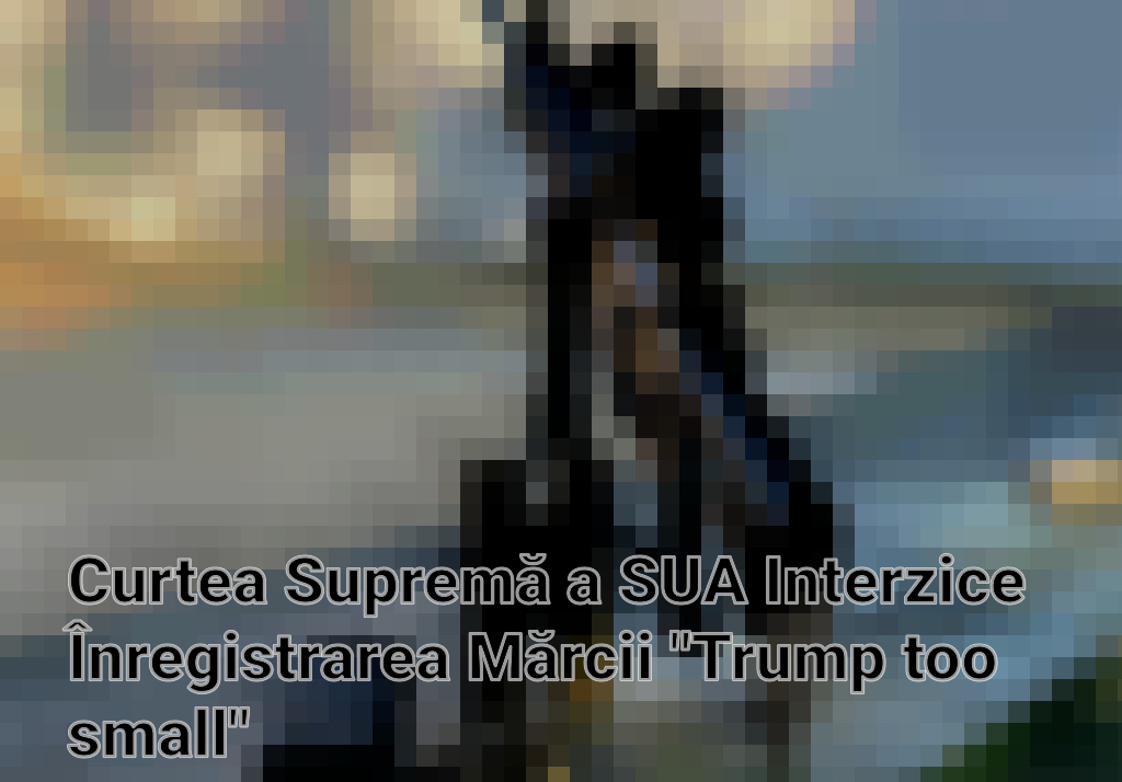 Curtea Supremă a SUA Interzice Înregistrarea Mărcii "Trump too small"