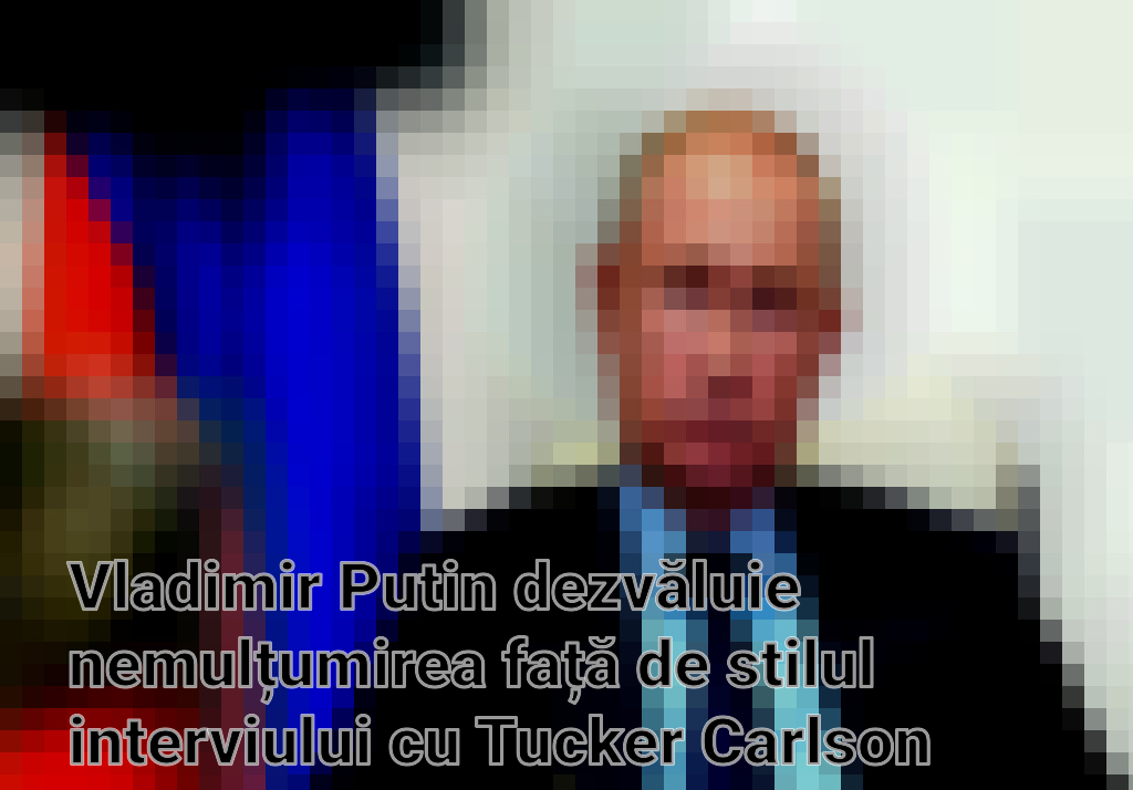 Vladimir Putin dezvăluie nemulțumirea față de stilul interviului cu Tucker Carlson Imagini