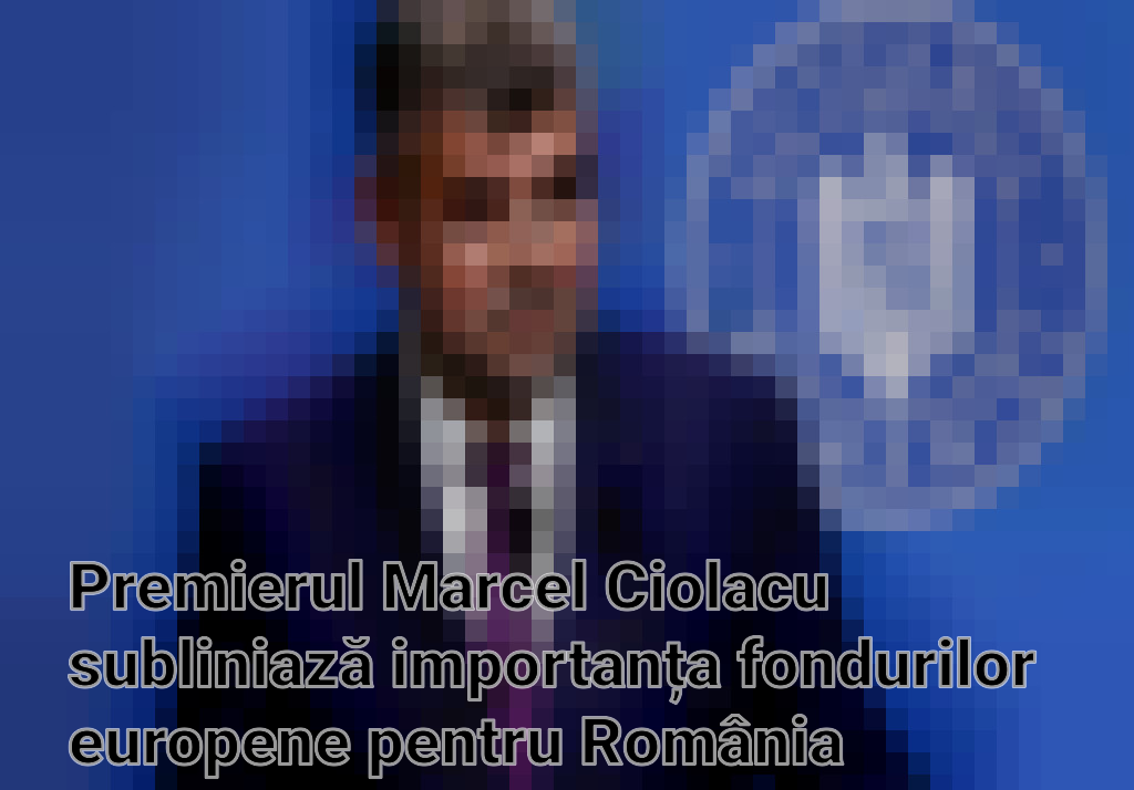Premierul Marcel Ciolacu subliniază importanța fondurilor europene pentru România Imagini