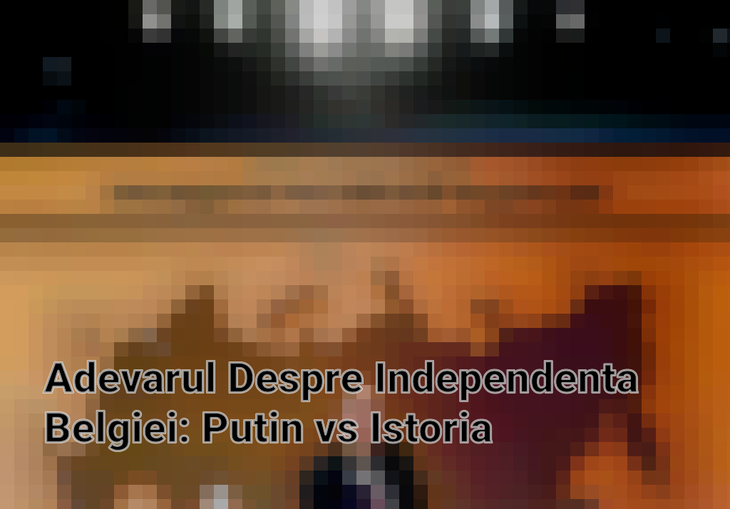 Adevarul Despre Independenta Belgiei: Putin vs Istoria