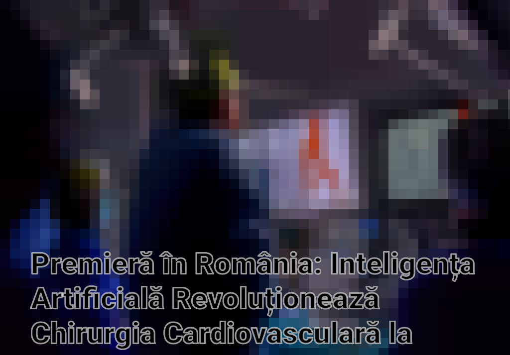 Premieră în România: Inteligența Artificială Revoluționează Chirurgia Cardiovasculară la Spitalul Clinic SANADOR Imagini