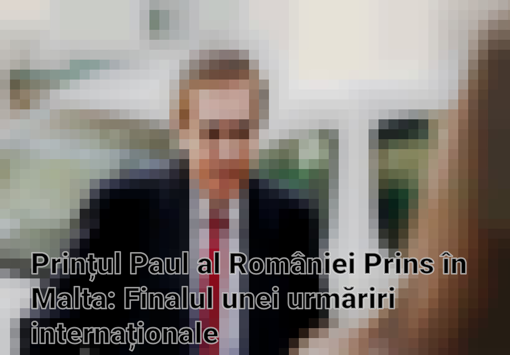 Prințul Paul al României Prins în Malta: Finalul unei urmăriri internaționale Imagini