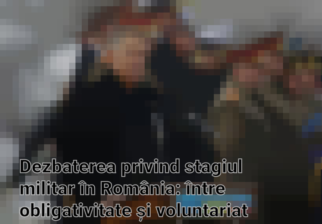 Dezbaterea privind stagiul militar în România: între obligativitate și voluntariat Imagini